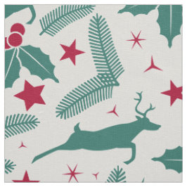 Weihnachten Hirsch Weihnachten Holly Pattern Stoff