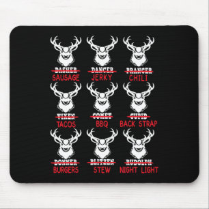 Weihnachten Hirschbraun Jagd Weihnachtsmänner Frau Mousepad