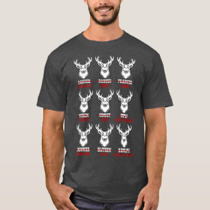 Weihnachten Hirschbraun Jagd Weihnachtsmänner Frau T-Shirt