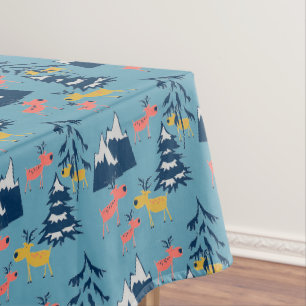 Weihnachten, Hirsche, Wald, Weihnachtsbäume, Urlau Tischdecke