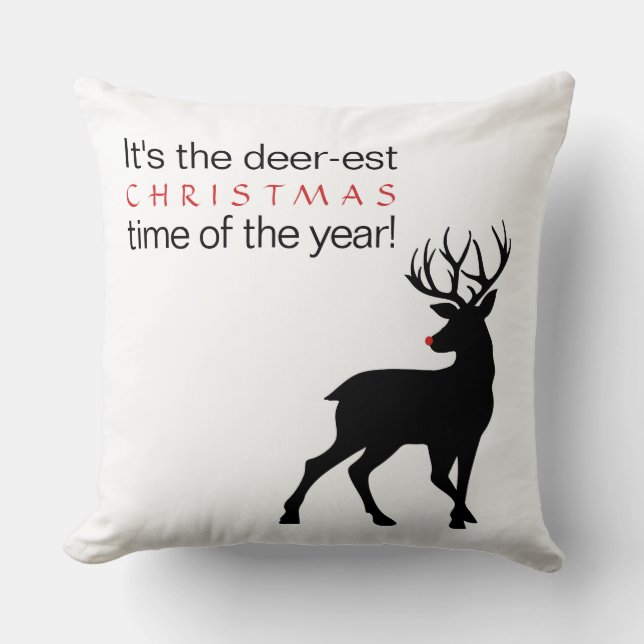 Weihnachten Hirschzeit des Jahres Kissen (Vorderseite)