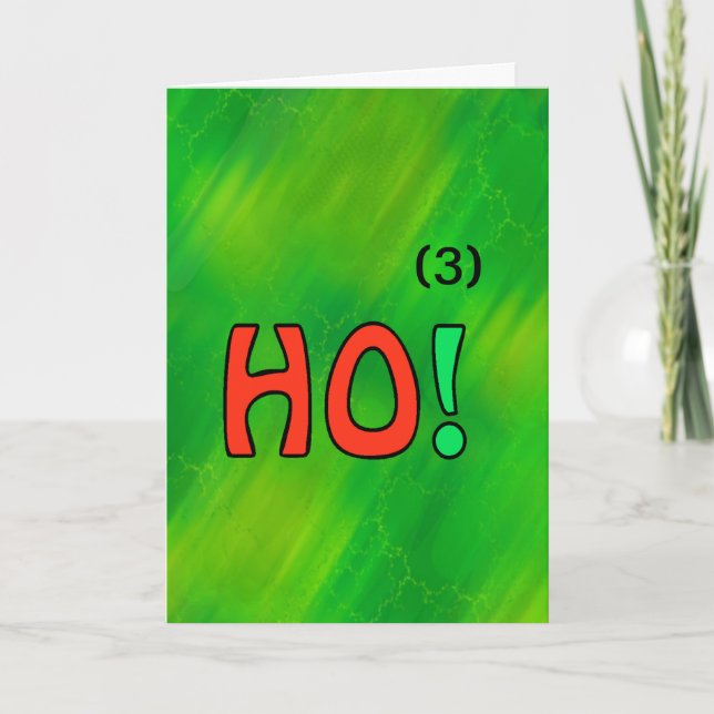 Weihnachten Ho (3) Mathe-Gruß-Karte (Vorderseite)