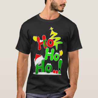 Weihnachten Ho Ho Ho Lettering  T-Shirt