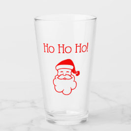 Weihnachten Ho, Ho, Ho! Rot Glas