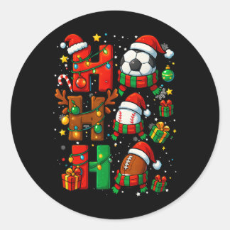 Weihnachten Ho Ho Santa Fußball Fußll Verkaufen Xm Runder Aufkleber