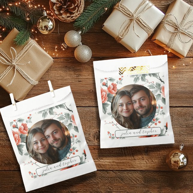 Weihnachten Hochzeit mit romantischem Bild Geschenktütchen (Von Creator hochgeladen)