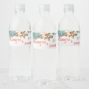 Weihnachten Hochzeit Wasser Flaschen Labels