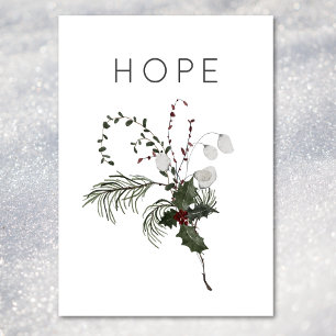Weihnachten Hoffnung Rustikale Minimal Holly Grüne
