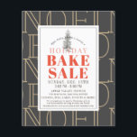 WEIHNACHTEN Holiday Bake Sale Dunkelgrau Flyer<br><div class="desc">Der moderne und schicke Flyer "WEIHNACHTEN" mit einem düsteren grauen Hintergrund und einem Weihnachtsbaum. Personalisieren Sie es für Ihre Bedürfnisse. In meinem Geschäft finden Sie passende Produkte.</div>