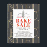 WEIHNACHTEN Holiday Bake Sale Dunkelgrau Flyer<br><div class="desc">Der moderne und schicke Flyer "WEIHNACHTEN" mit einem düsteren grauen Hintergrund und einem Weihnachtsbaum. Personalisieren Sie es für Ihre Bedürfnisse. In meinem Geschäft finden Sie passende Produkte.</div>