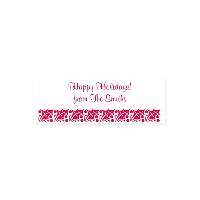 Weihnachten Holly 4Regina Permastempel (Design)