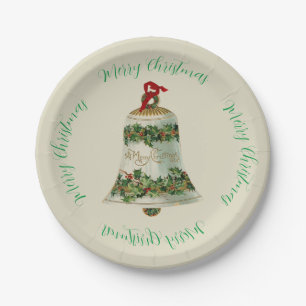 Weihnachten Holly Bell & Weihnachten Gruß Pappteller