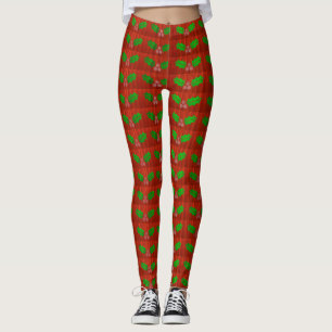 Weihnachten Holly Berries All-Over-Print-Leggings Leggings