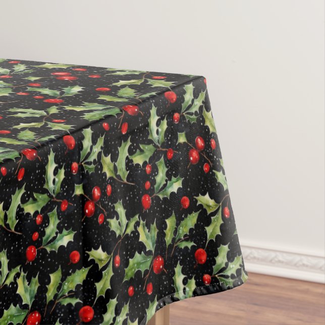 Weihnachten Holly Berries Tischdecke (Beispiel)