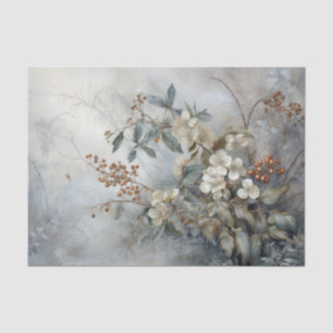 Weihnachten Holly Berry Blume im Winter Decoupage Seidenpapier