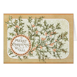 Weihnachten Holly Hübsch Antique Gruß