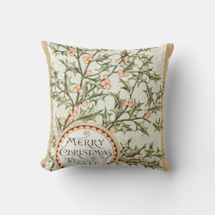 Weihnachten Holly Hübsch Antique Gruß Kissen