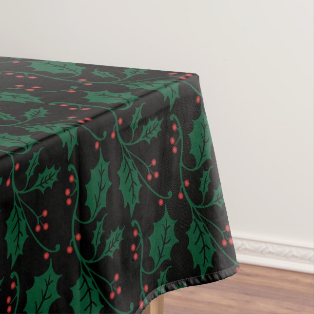 Weihnachten Holly im Grünen Tischdecke (Beispiel)