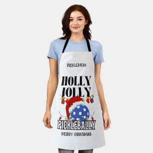 Weihnachten HOLLY JOLLY PICKLEBALLY Schürze