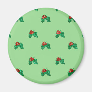 Weihnachten Holly Magnet