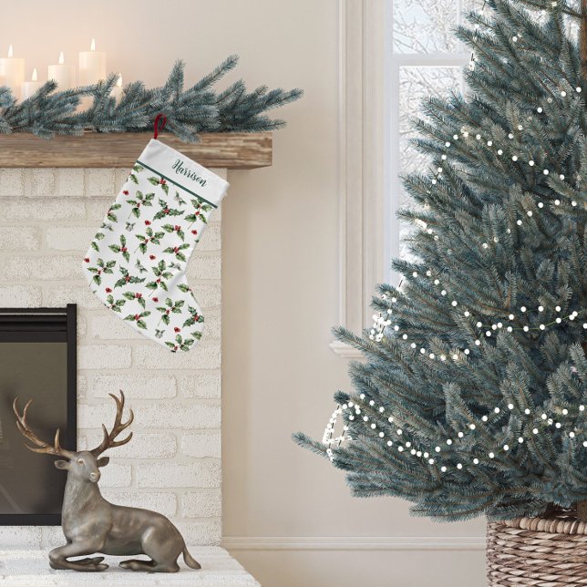 Weihnachten Holly Traditional Kleiner Weihnachtsstrumpf (Holly Christmas Stocking)
