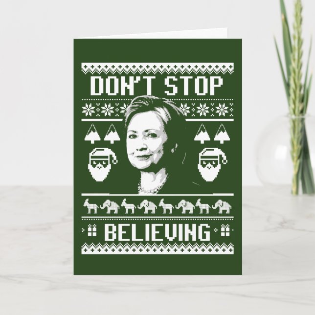 Weihnachten - Hör nicht auf zu glauben - weiß - (Vorderseite)