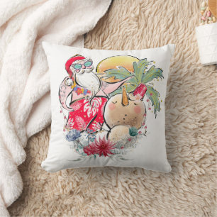 Weihnachten   Hot Holly Jolly Santa Claus Kissen