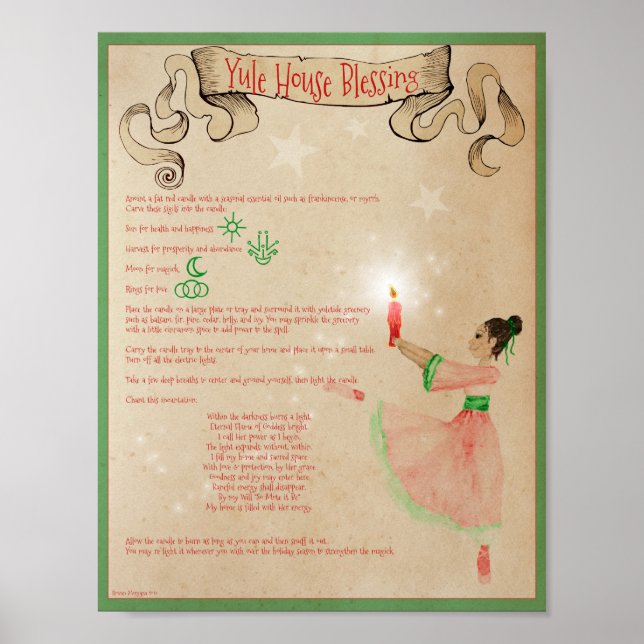 WEIHNACHTEN HOUSE BLESSING POSTER (Vorne)