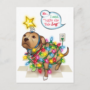 Weihnachten Hund Postkarte