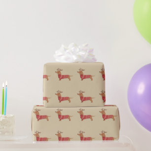 Weihnachten Hundebesitzer Dachshund Geschenk Urlau Geschenkpapier