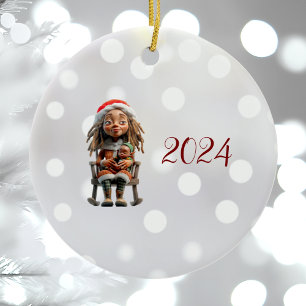 Weihnachten I Christmas Elf Keramik Ornament