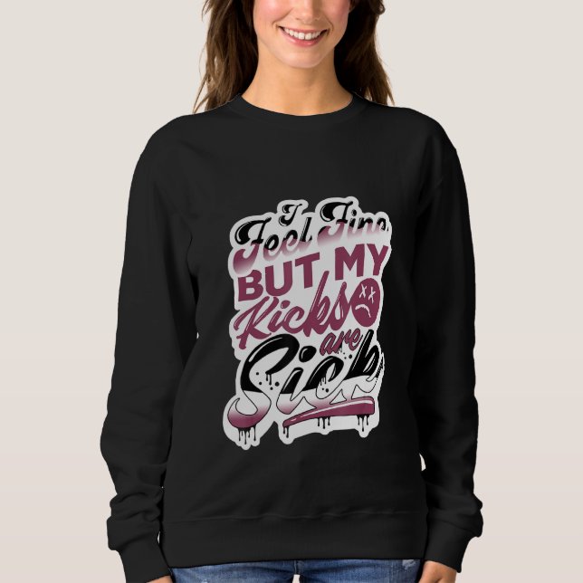 Weihnachten Ich fühle mich fein Sneaker Matching T Sweatshirt (Vorderseite)