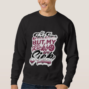 Weihnachten Ich fühle mich fein Sneaker Matching T Sweatshirt