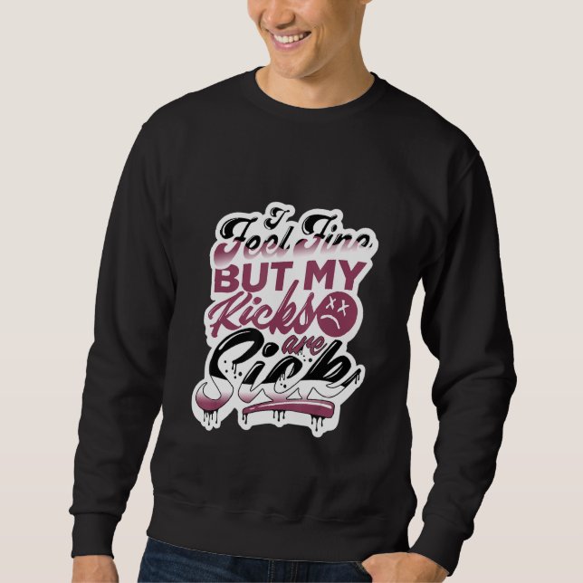 Weihnachten Ich fühle mich fein Sneaker Matching T Sweatshirt (Vorderseite)