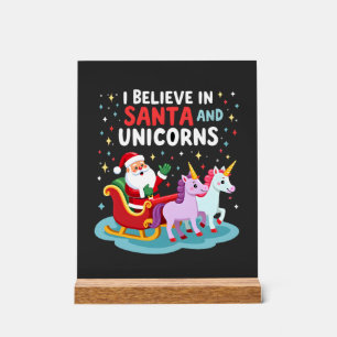 Weihnachten Ich Glaube An Den Weihnachtsmann Und E Acrylschild