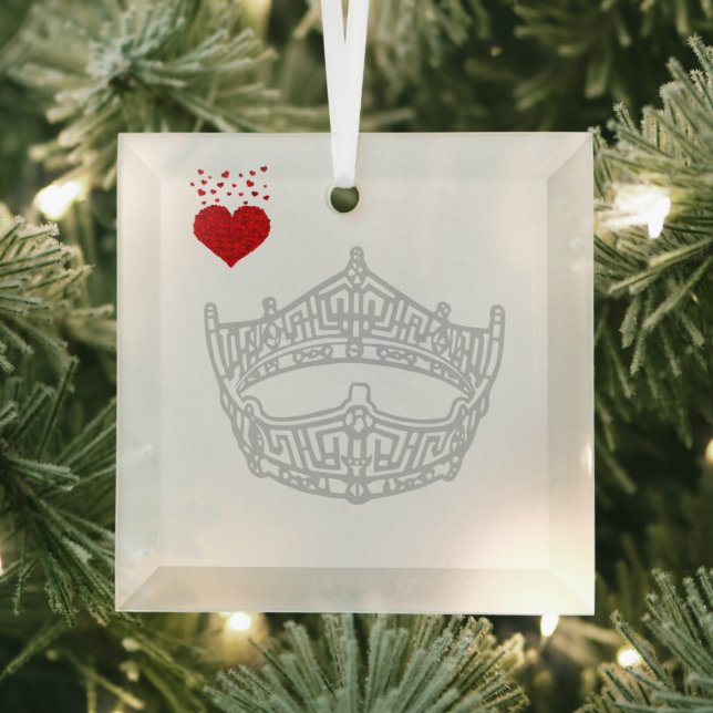 Weihnachten - Ich hebe Pageant Crown Ornament Aus Glas (Insitu)