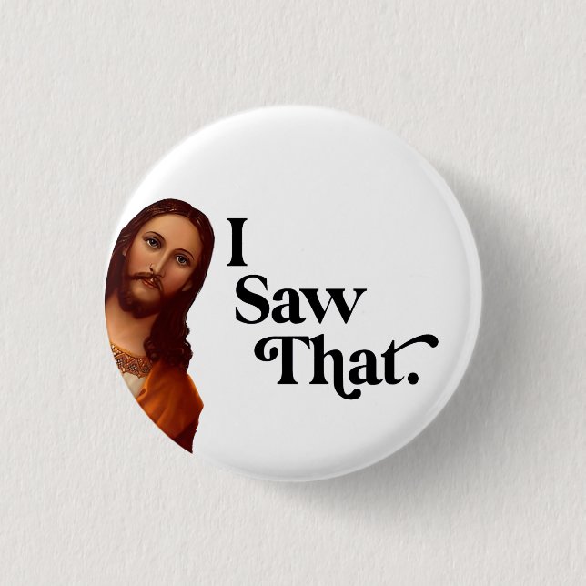 Weihnachten, ich sah diesen Jesus, ich sah, dass Button (Vorderseite)
