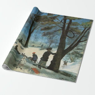 Weihnachten im alten Stil, Central Park im Winter  Geschenkpapier