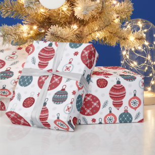 Weihnachten im alten Stil Muster Geschenkpapier