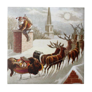 Weihnachten im alten Stil, Sankt Nikolaus auf dem  Fliese
