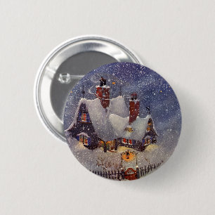 Weihnachten im alten Stil, Weihnachtsmann Werkstat Button