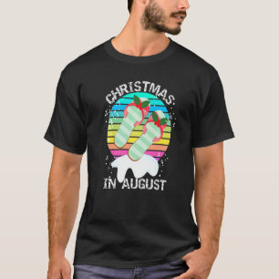 Weihnachten im August Mistletosandals Sommersonne T-Shirt