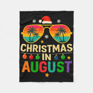 Weihnachten im August Sommerferien Weihnachten Fleecedecke