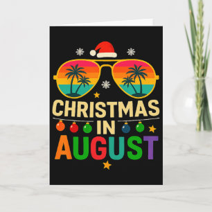 Weihnachten im August Sommerferien Weihnachten Karte
