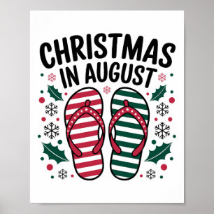 Weihnachten im August Sommerlover Männer Frauen Ki Poster