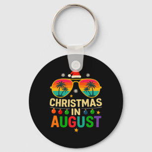 Weihnachten im August Sommerurlaub Weihnachten  Schlüsselanhänger