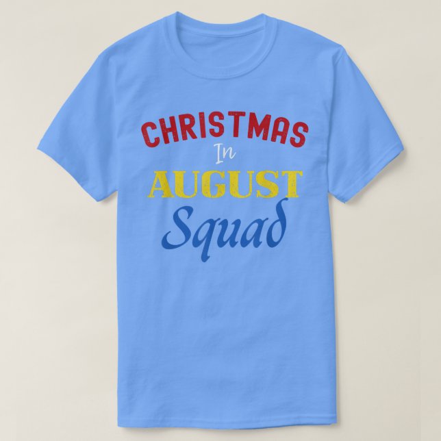 Weihnachten im August Squad Summer Group Santa T-Shirt (Design vorne)