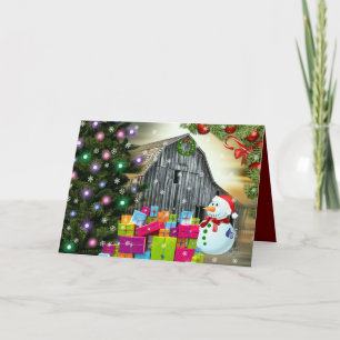 Weihnachten im Barn Frosty the Snowman präsentiert