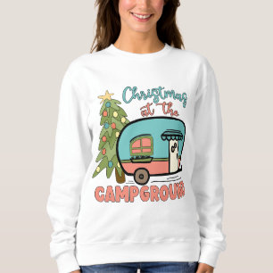 Weihnachten im Camping Camping im Freien Sweatshirt