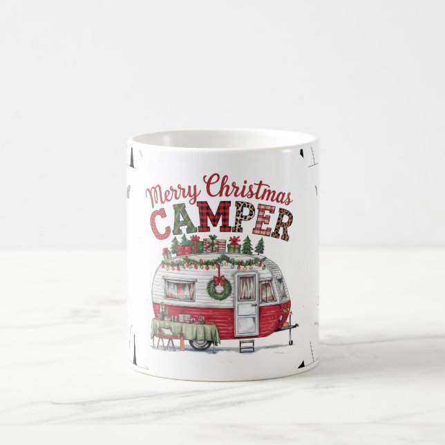 Weihnachten im Camping Kaffeetasse (Mittel)